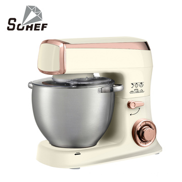 Easy control Stainless steel wrapped plastic housing cake dough mixer with Detachable full Al-alloy dough hook